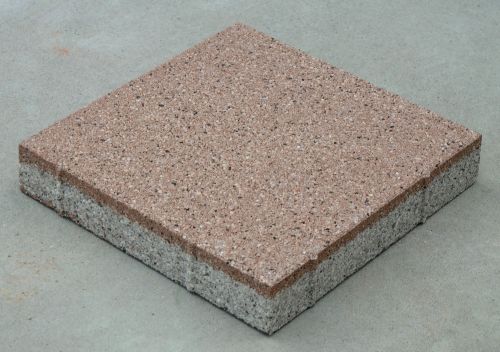 陶瓷透水磚-300*300*55-紅棕色